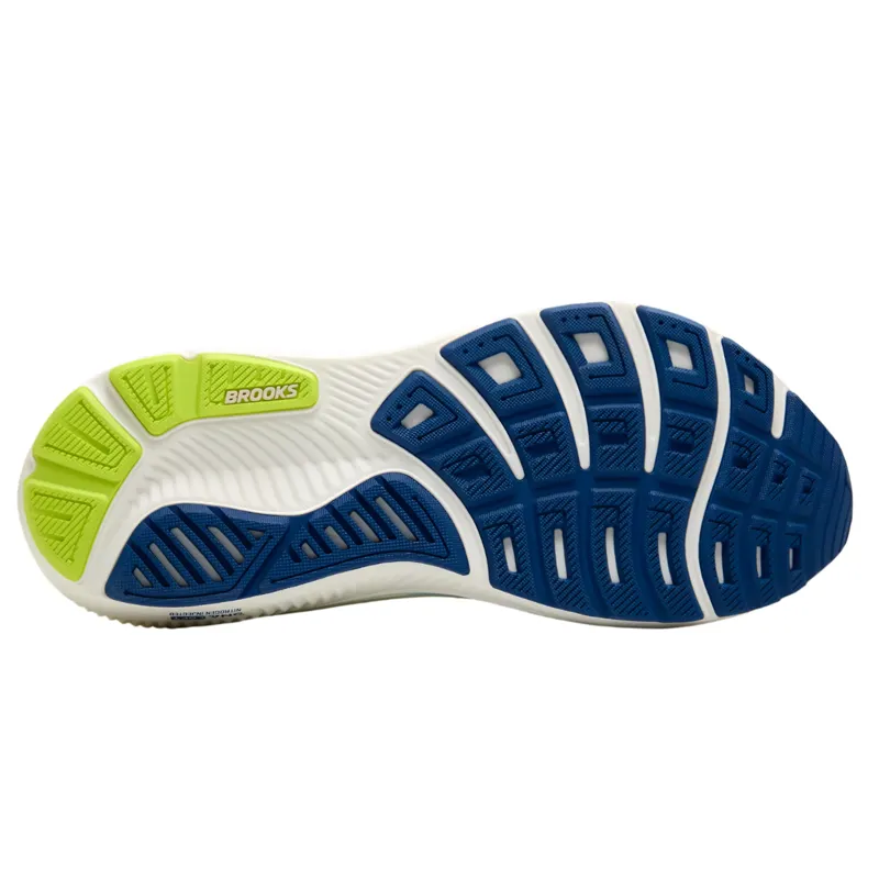Brooks Men's Ghost 17 Neutral Running Shoes in Acid Lime/Navy/White -6