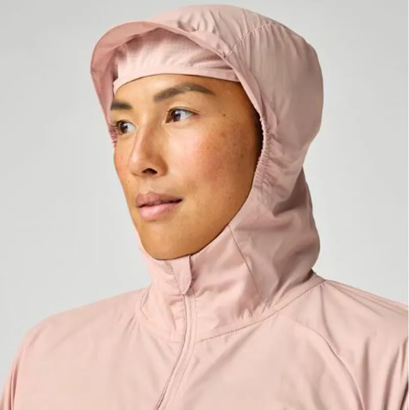 Brooks Women's Canopy Packable Running Jacket in Rose Dust-2