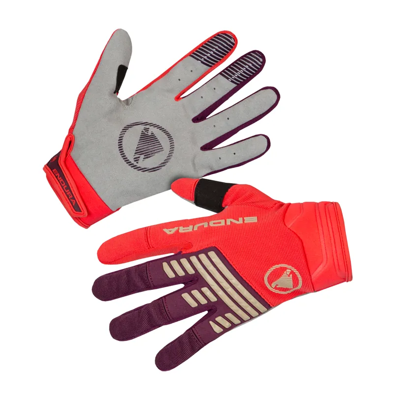 Endura SingleTrack Gloves in Pomegranate-4