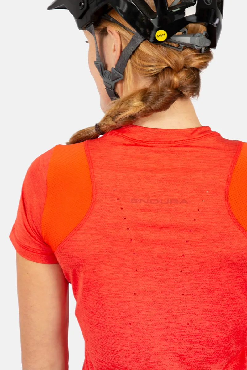 Endura Women's SingleTrack S/S Jersey in Blue Steel-1