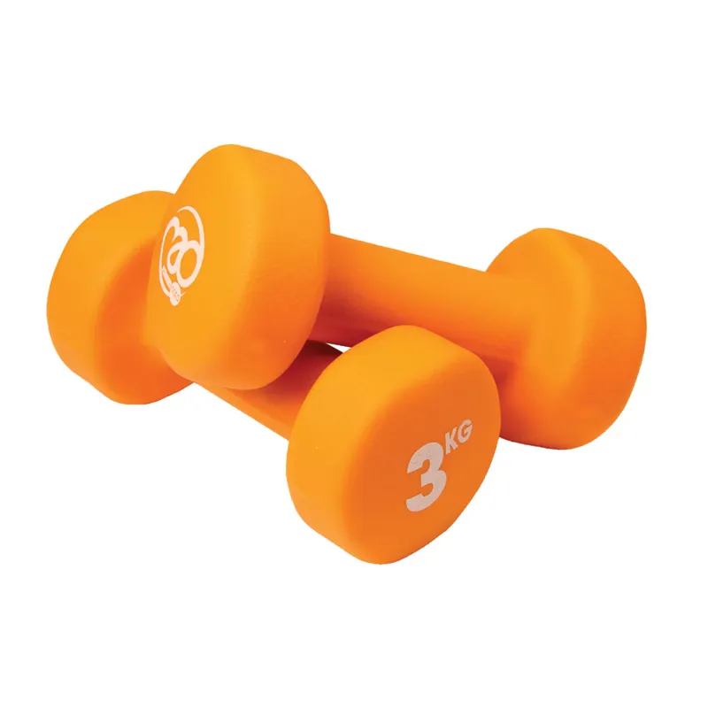 Fitness Mad 3kg Neo Dumbbells - Orange