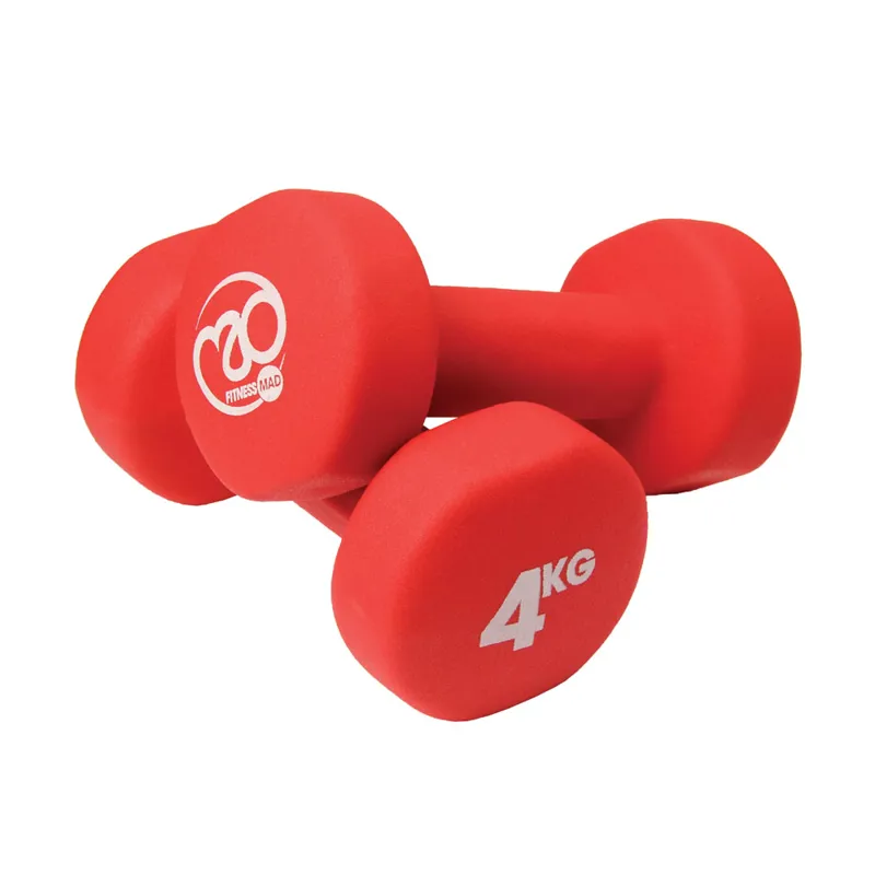 Fitness Mad 4kg Neo Dumbbells - Red