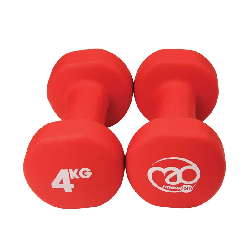 Fitness Mad 4kg Neo Dumbbells - Red-1