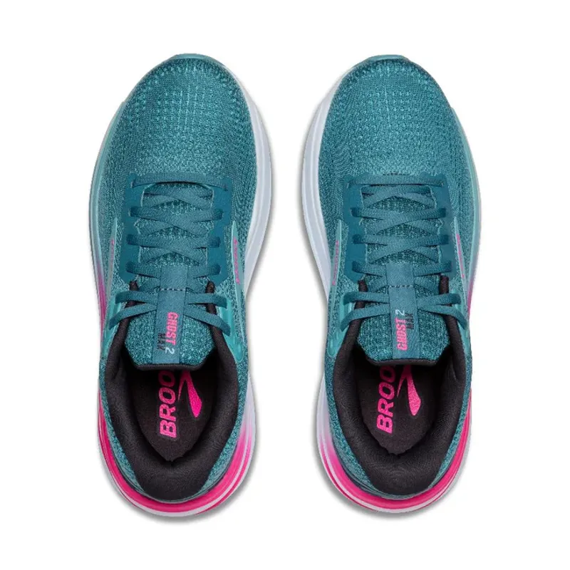 Brooks Women's Ghost Max 2 Running Shoes in Blue/Knockout Pink/Aqua-1