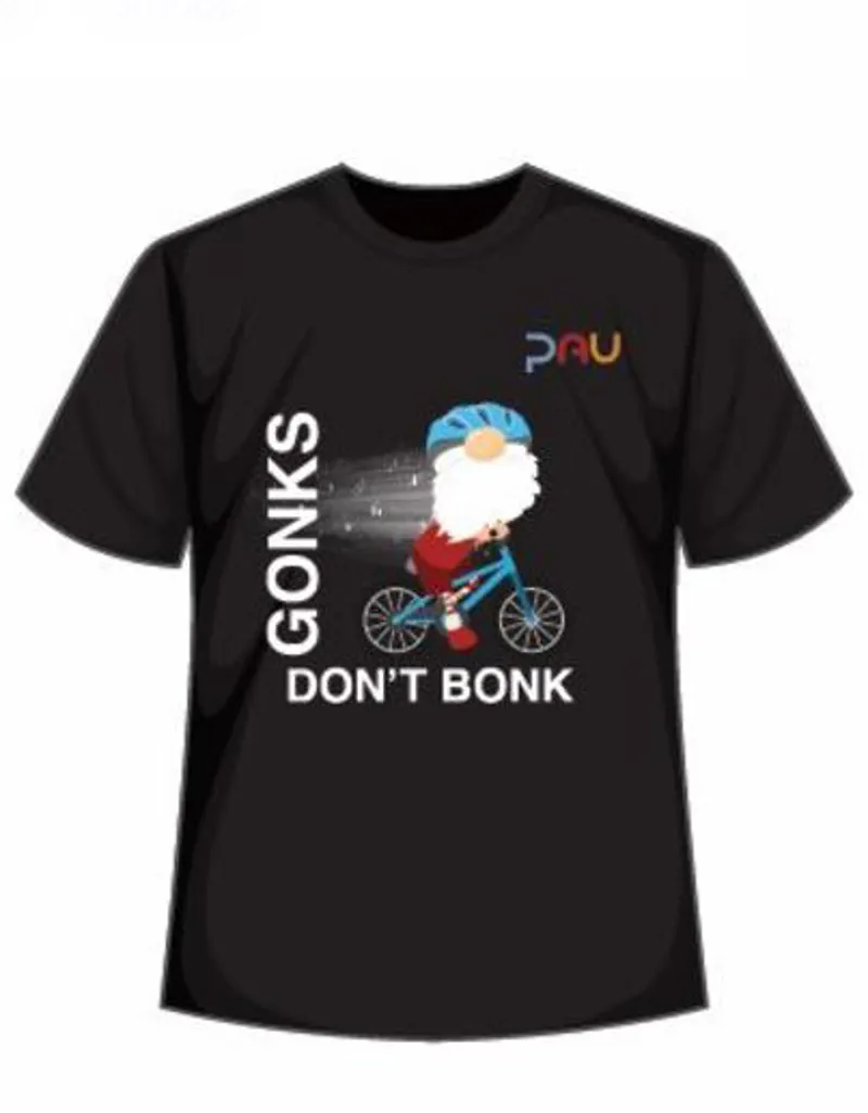 PAU Festive Gift Gonks Don't Bonk Cycling T Shirt 