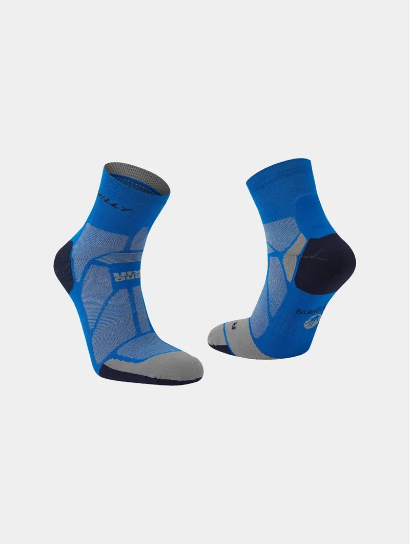 Hilly Marathon Fresh Anklet Running Socks in Cobalt Iron