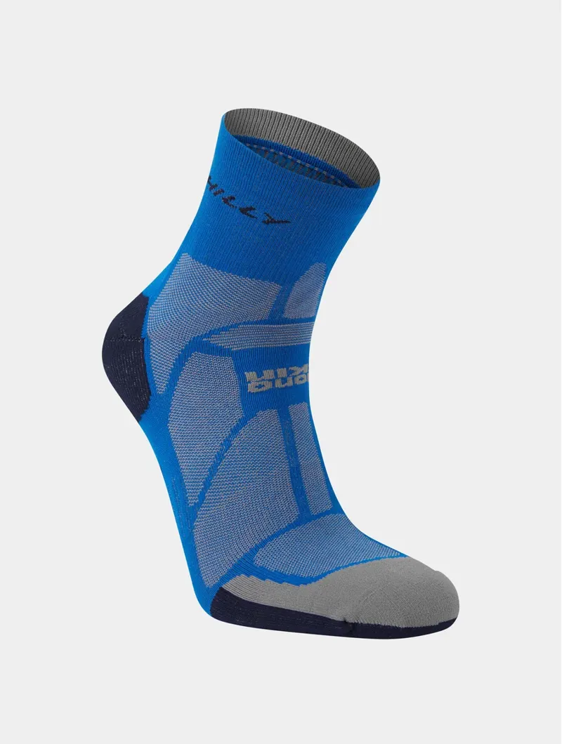 Hilly Marathon Fresh Anklet Running Socks in Cobalt Iron-3