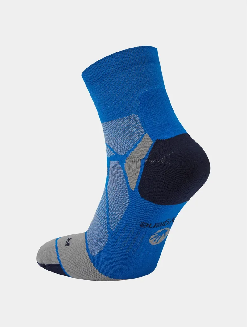 Hilly Marathon Fresh Anklet Running Socks in Cobalt Iron-1