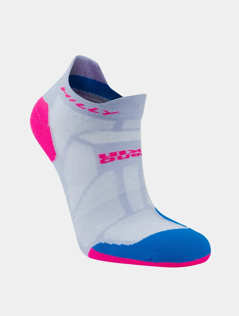 Hilly Marathon Fresh Socklet Minimum Cushioning Socks Lilac/Hot Pink-3