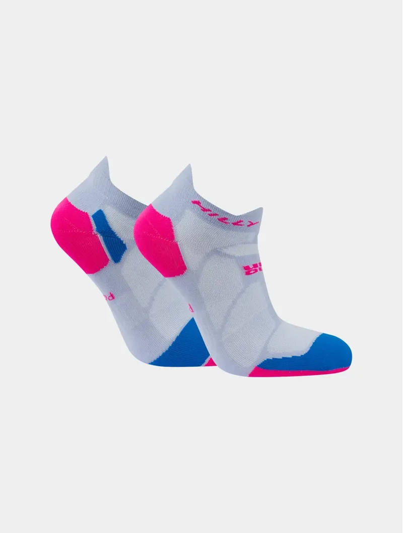 Hilly Marathon Fresh Socklet Minimum Cushioning Socks Lilac/Hot Pink-4