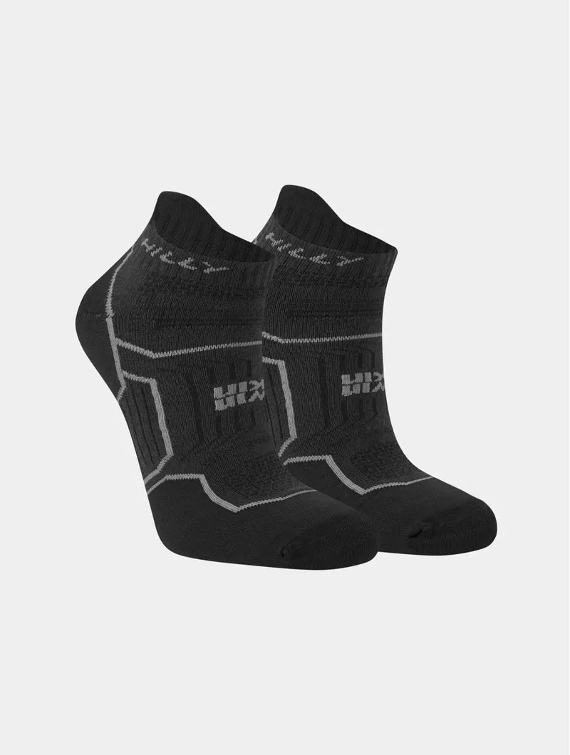  Hilly Twin Skin XL Socklet Anti Blister Running Soks in Black Anthracite-3