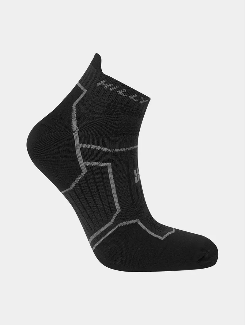  Hilly Twin Skin XL Socklet Anti Blister Running Soks in Black Anthracite-2