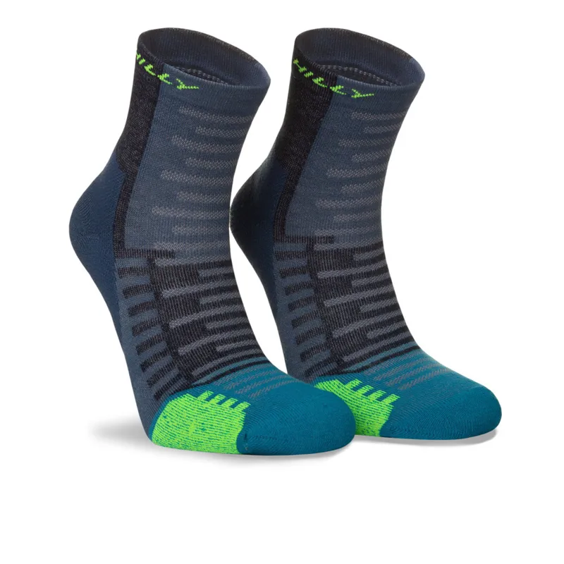 Hilly Active Anklet Min Cushion Running Socks in Denim/Teal-2
