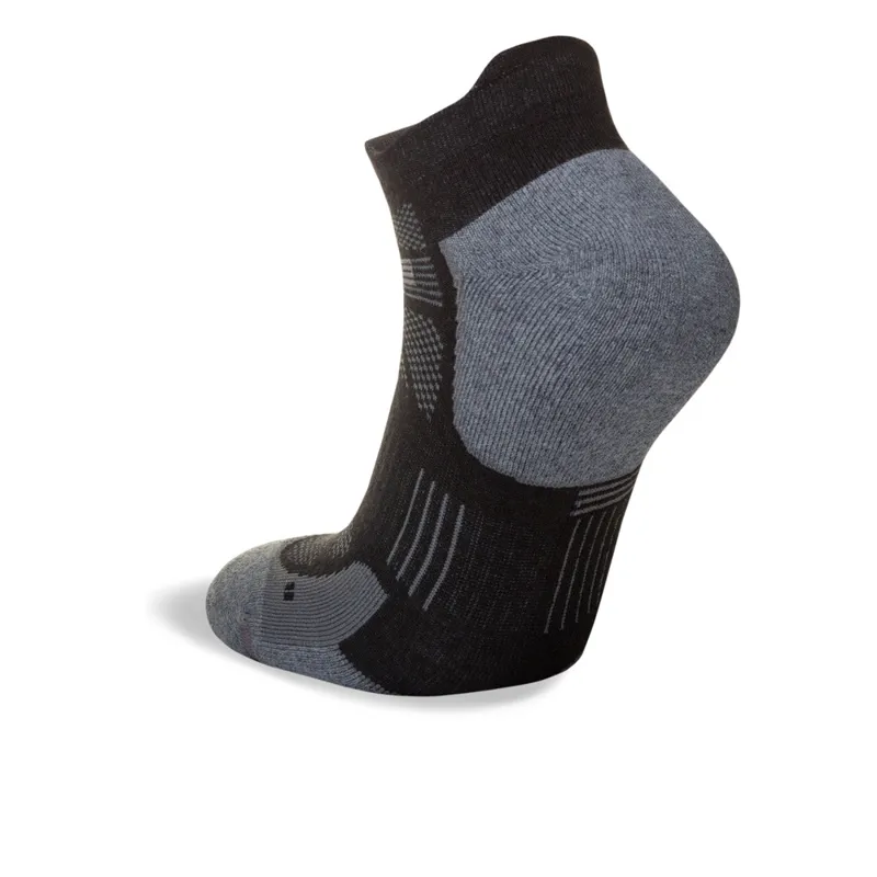 Hilly Supreme Socklet Running Socks in Black/Grey-4
