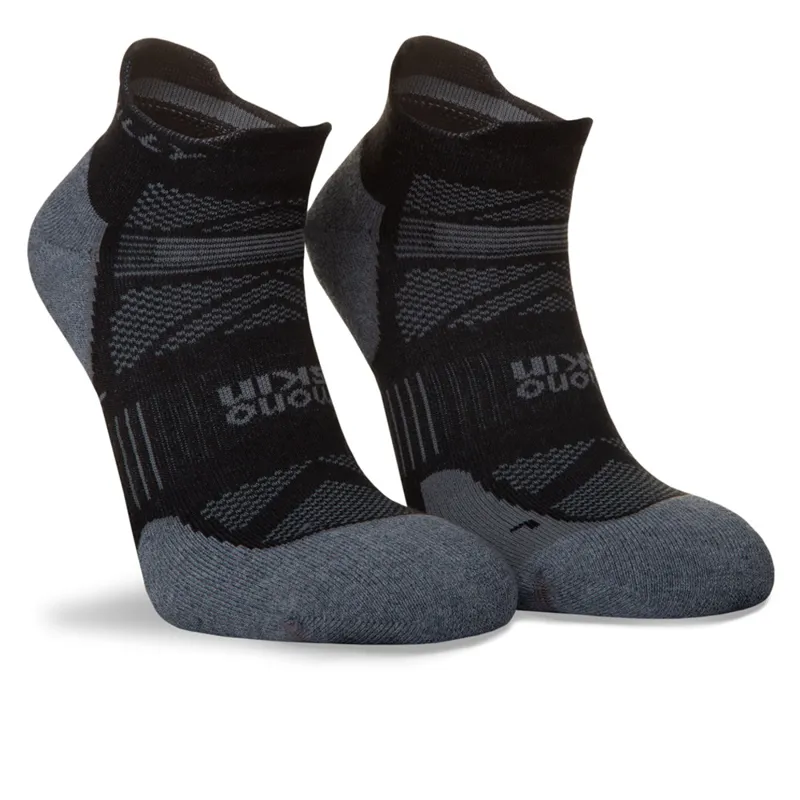 Hilly Supreme Socklet Running Socks in Black/Grey