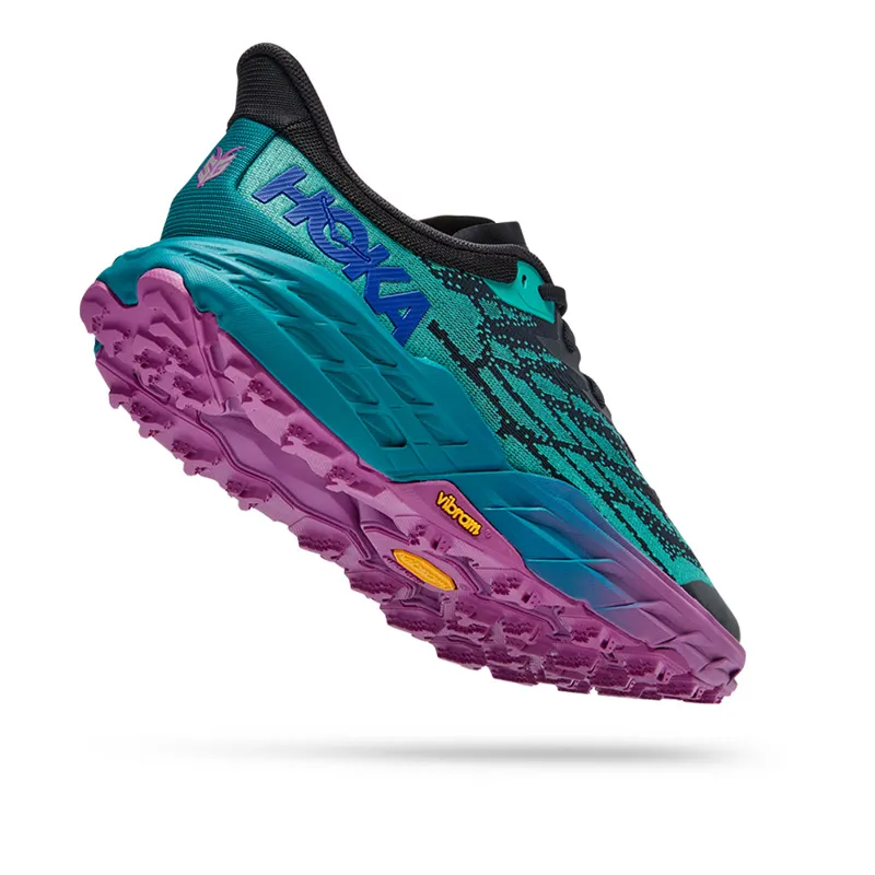 Hoka Men's' Speedgoat 5 Trail Running Shoes in Blue Graphite/ Kayaking-2