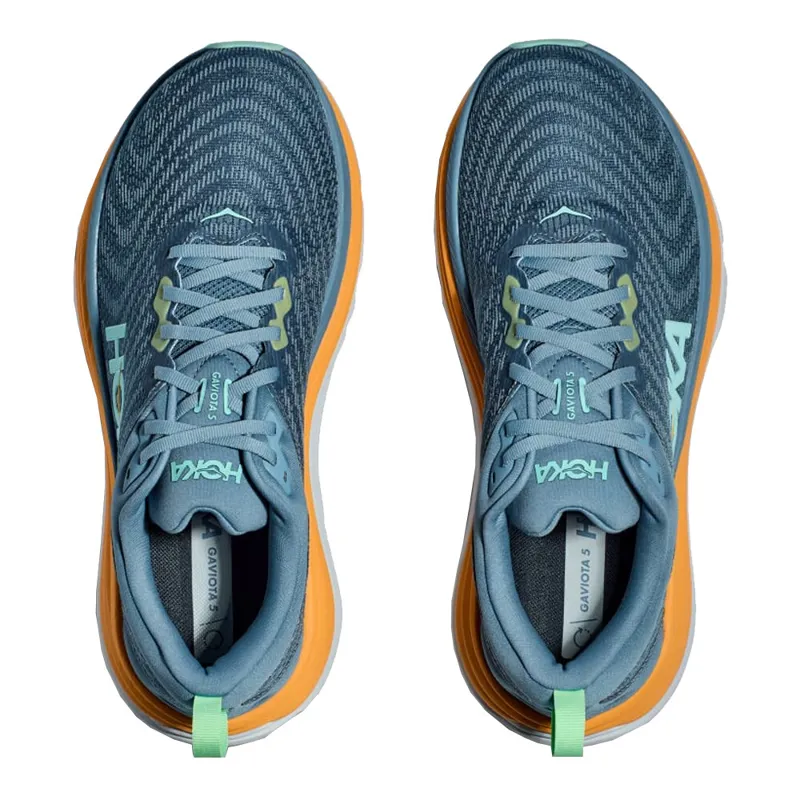 Hoka Men's Wide Fit Gaviota 5 Road Running Shoes in Shadow Dusk-3