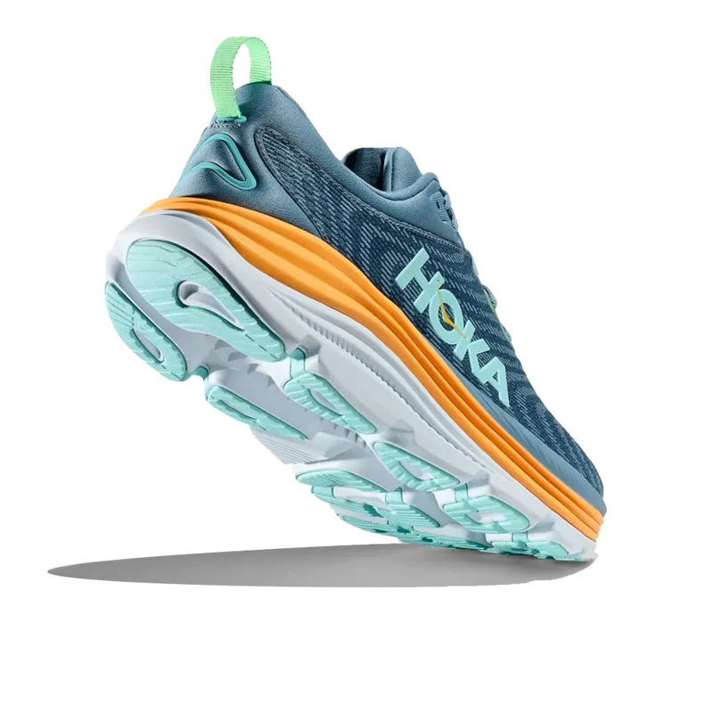 Hoka Men's Wide Fit Gaviota 5 Road Running Shoes in Shadow Dusk-1