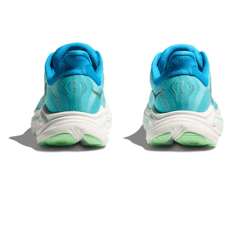 Hoka Women's Clifton 10 Running Shoes in  Skyward Blue / Cielo Blue -4