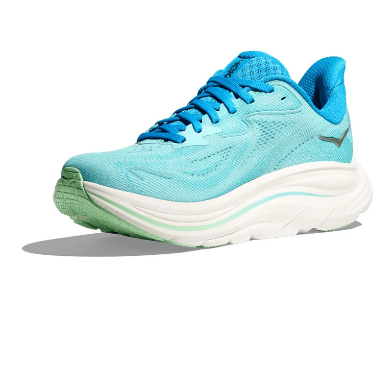 Hoka Women's Clifton 10 Running Shoes in  Skyward Blue / Cielo Blue -2