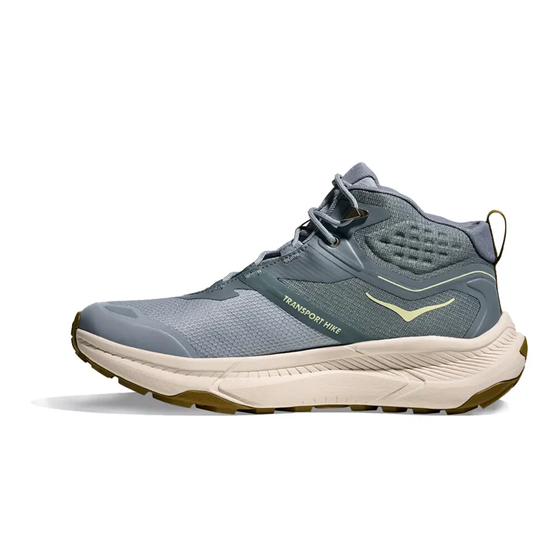 Hoka Men's Transport Hike GTX Trail Shoes in Slate Blue / Stucco -3
