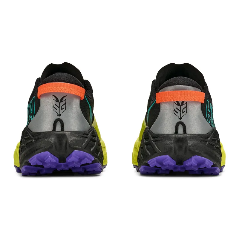 Hoka Men's Speedgoat 7 Trail Running Shoes in Black/Hoka Citrus-5