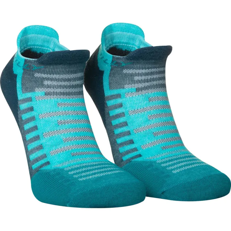 Hilly Active Socklet Running Socks in Blue/Teal