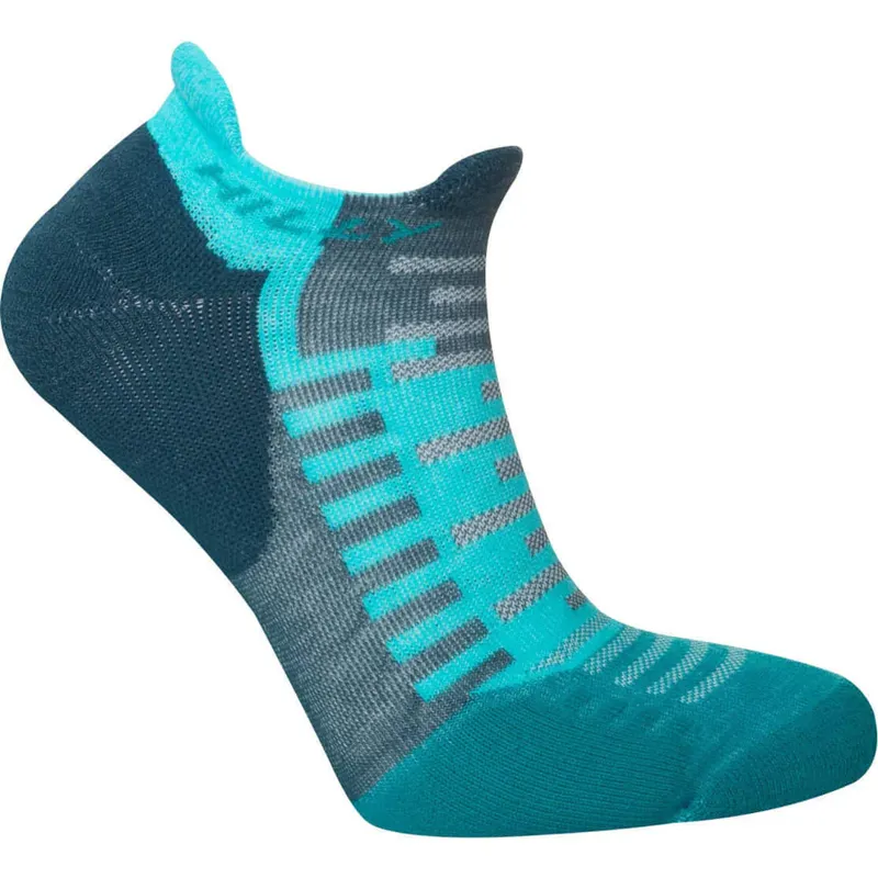 Hilly Active Socklet Running Socks in Blue/Teal-3