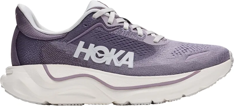 Hoka Women's Arahi 9 Stability Running Shoes in Purple Fog/Lilac-6