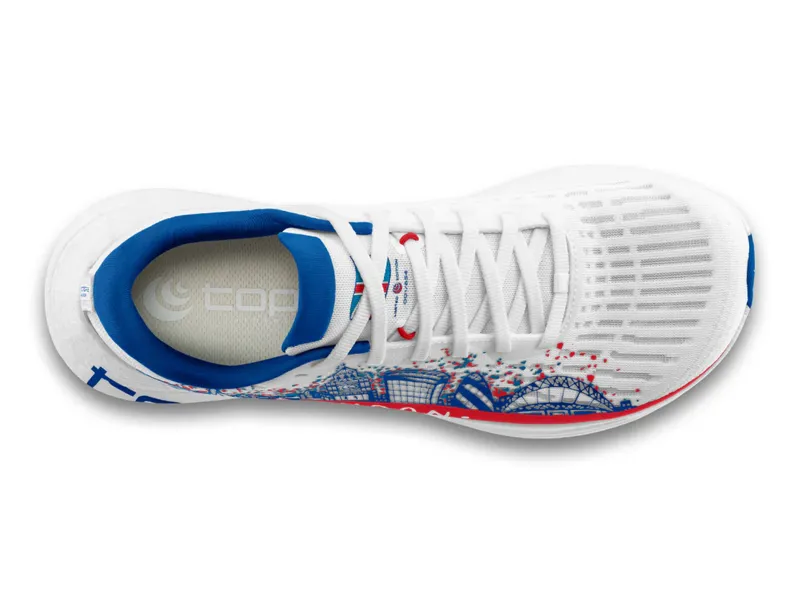 Topo Athletic Men's Specter 2 London Running Shoes White/Red -2