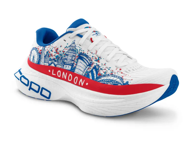 Topo Athletic Men's Specter 2 London Running Shoes White/Red -4