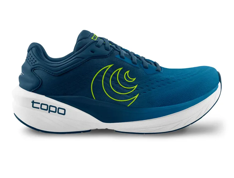 Topo Athletic Men's Phantom 4 Neutral Running Shoes in Blue/Lime 