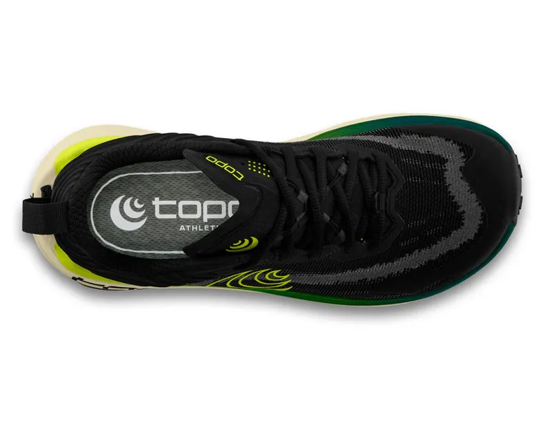 Topo Men's Vista Trail Running Shoe in Black/Lime-1