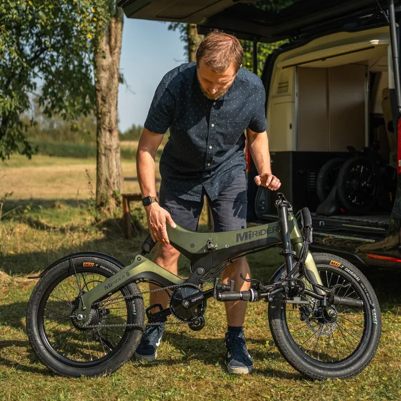 MiRiDER 20 - Electric Folding eBike with 20 Inch Wheels  in Aurora Green Bike -2