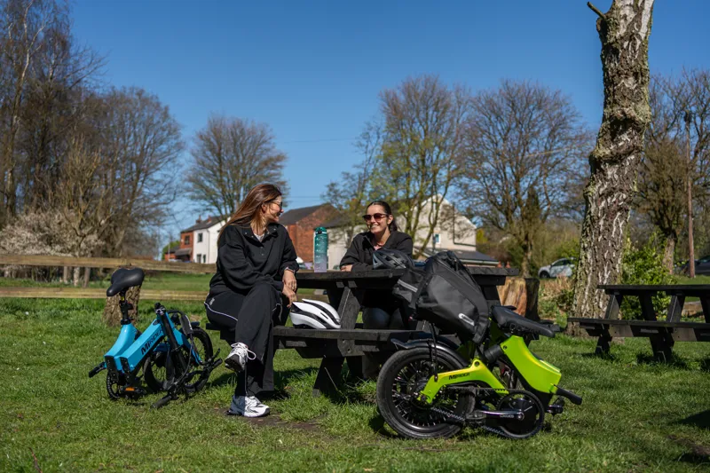 MiRiDER 16 GB3 Folding Electric Bike in Azure Blue -2