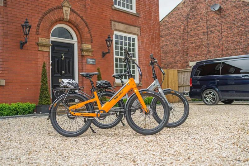 MiRiDER 24 Compact Step Through Electric Bike in Orange-1