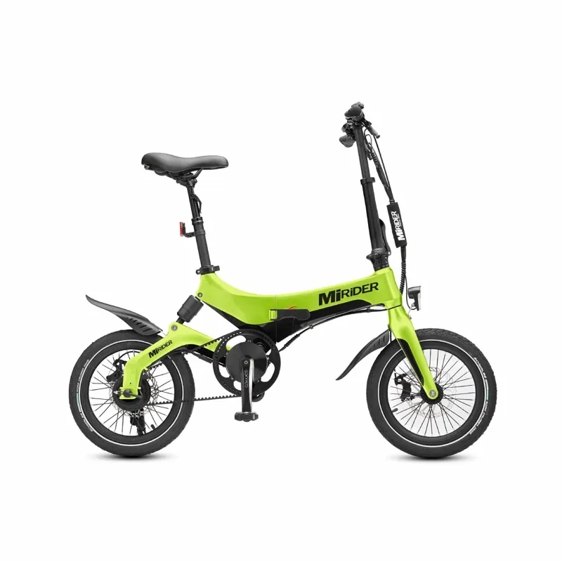MiRiDER 16 GB3 Electric Folding Bike in Acid Green