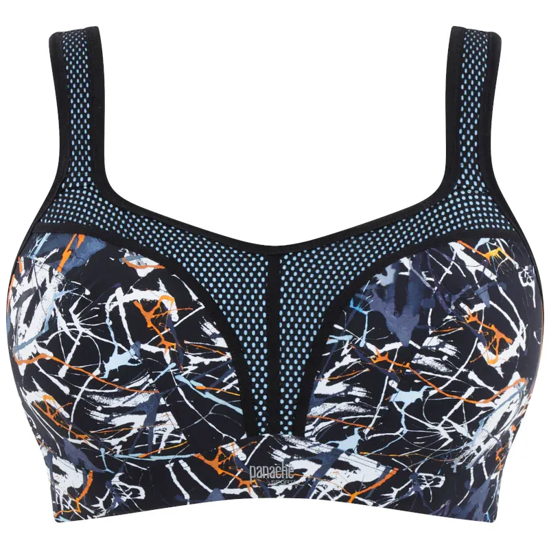 Panache Underwired Sports Bra in Ink Splat