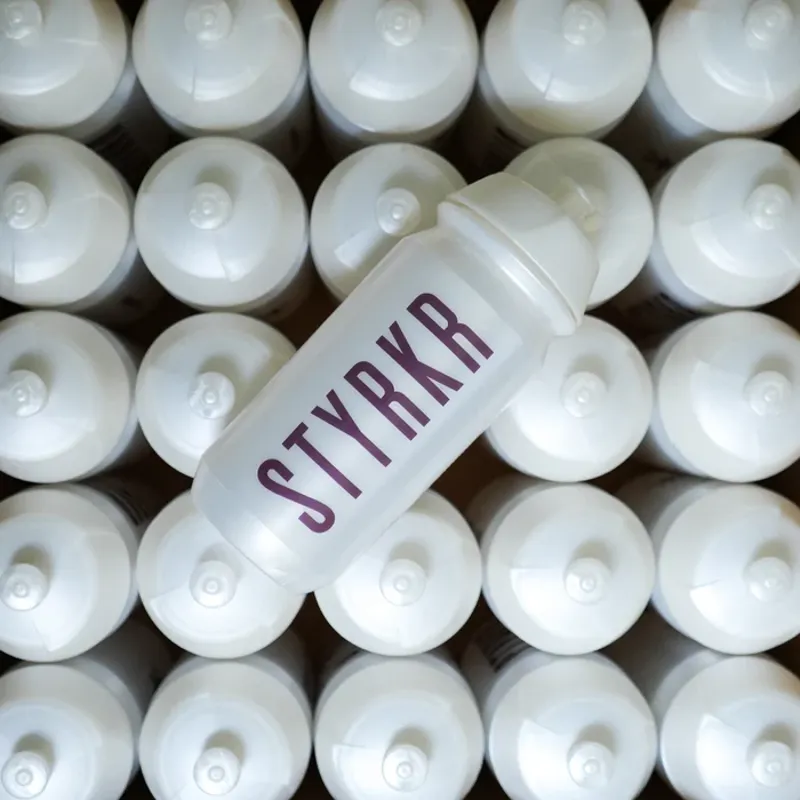 STYRKR Limited Edition Water Bottle in Pearl White -1