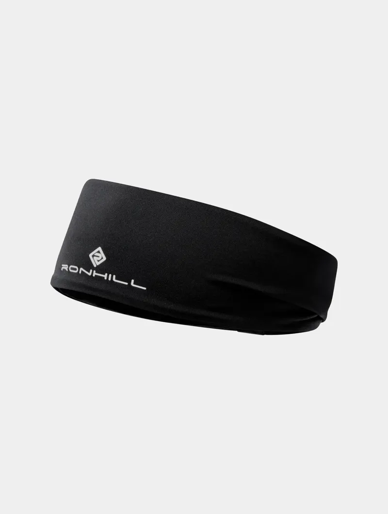 Ron Hill Reversible Headband in All Black