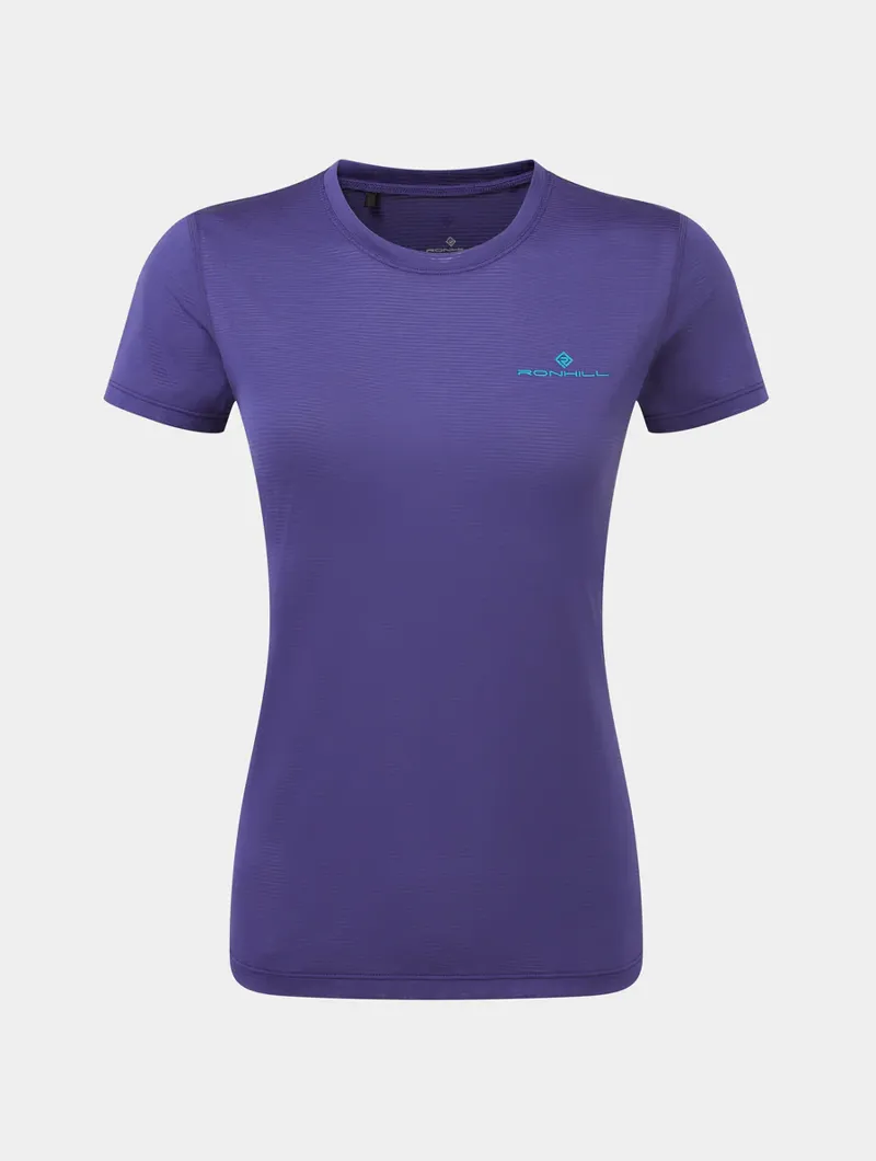Ronhill Women's Tech Short Sleeve T-Shirt in Deep Ocean Marine