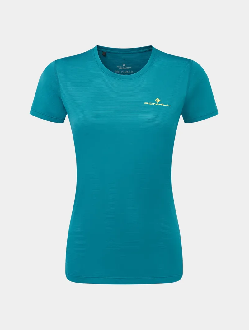 Ron Hill Women's Tech Short-Sleeve T-Shirt in Marine Acid