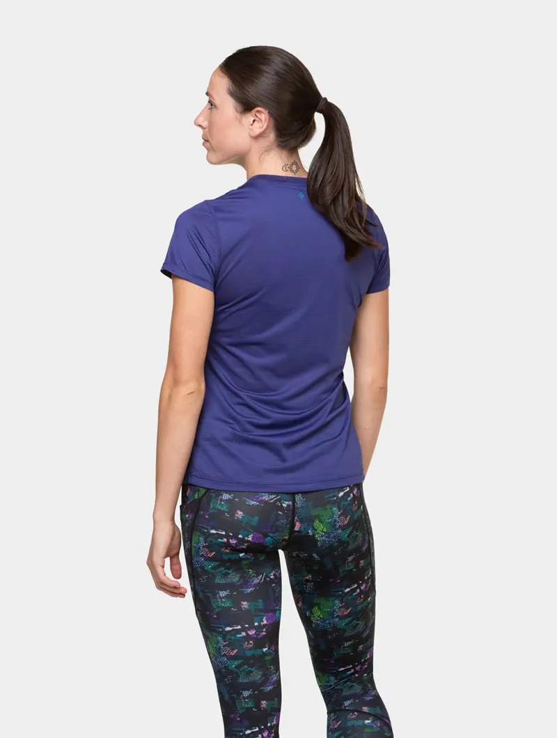 Ronhill Women's Tech Short Sleeve T-Shirt in Deep Ocean Marine-2
