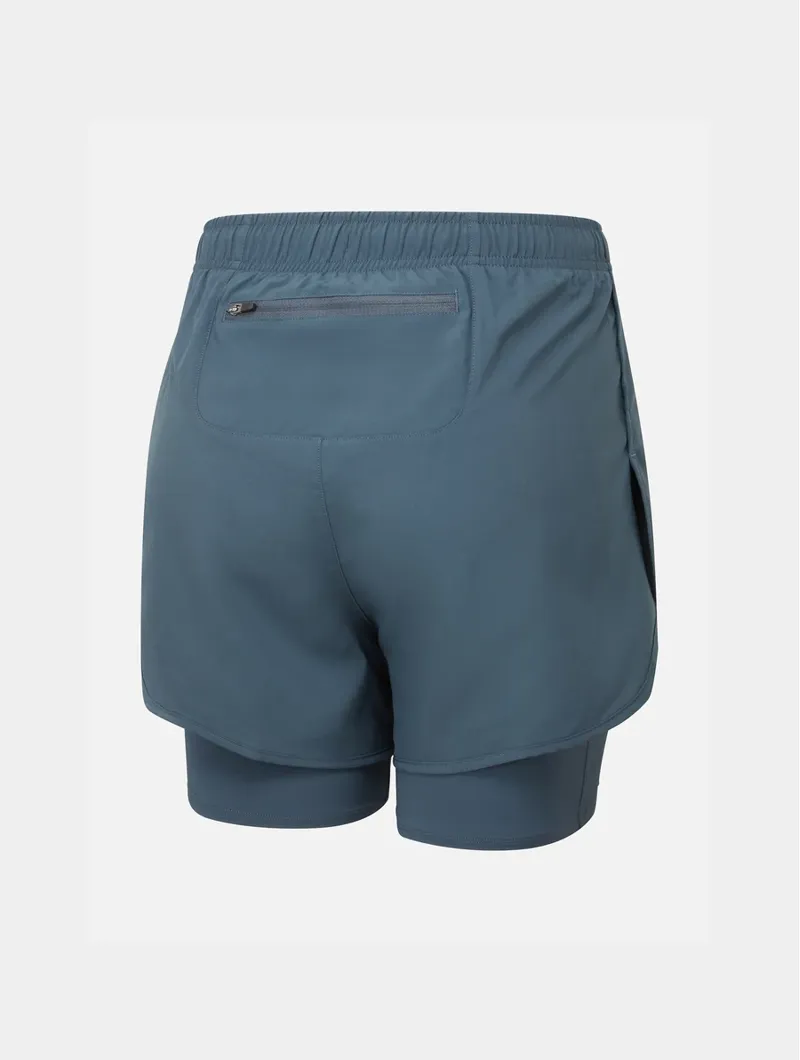 Ronhill Women's Core Twin Shorts For Running in Evening haze-1