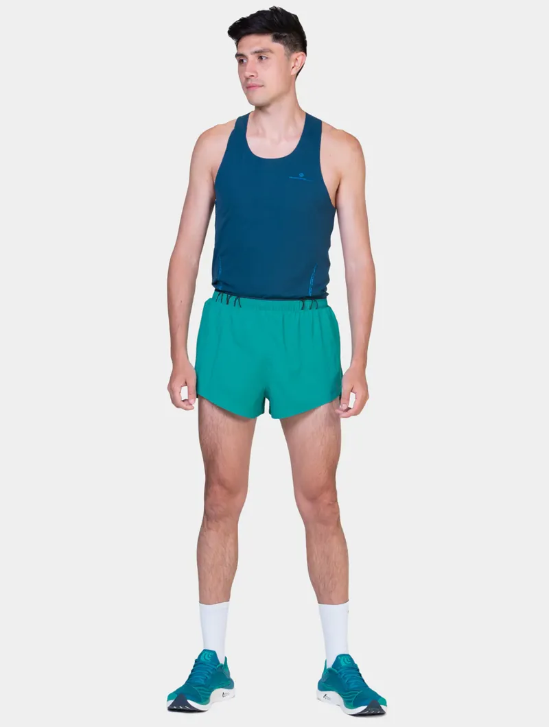 Ronhill Men's Tech Race Running Shorts in Deep Laguna/Seafaring-7