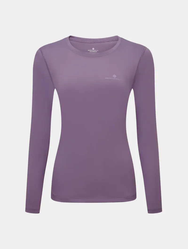 RonHill Women's Core Long Sleeve Running T Shirt in Dark Iris-1