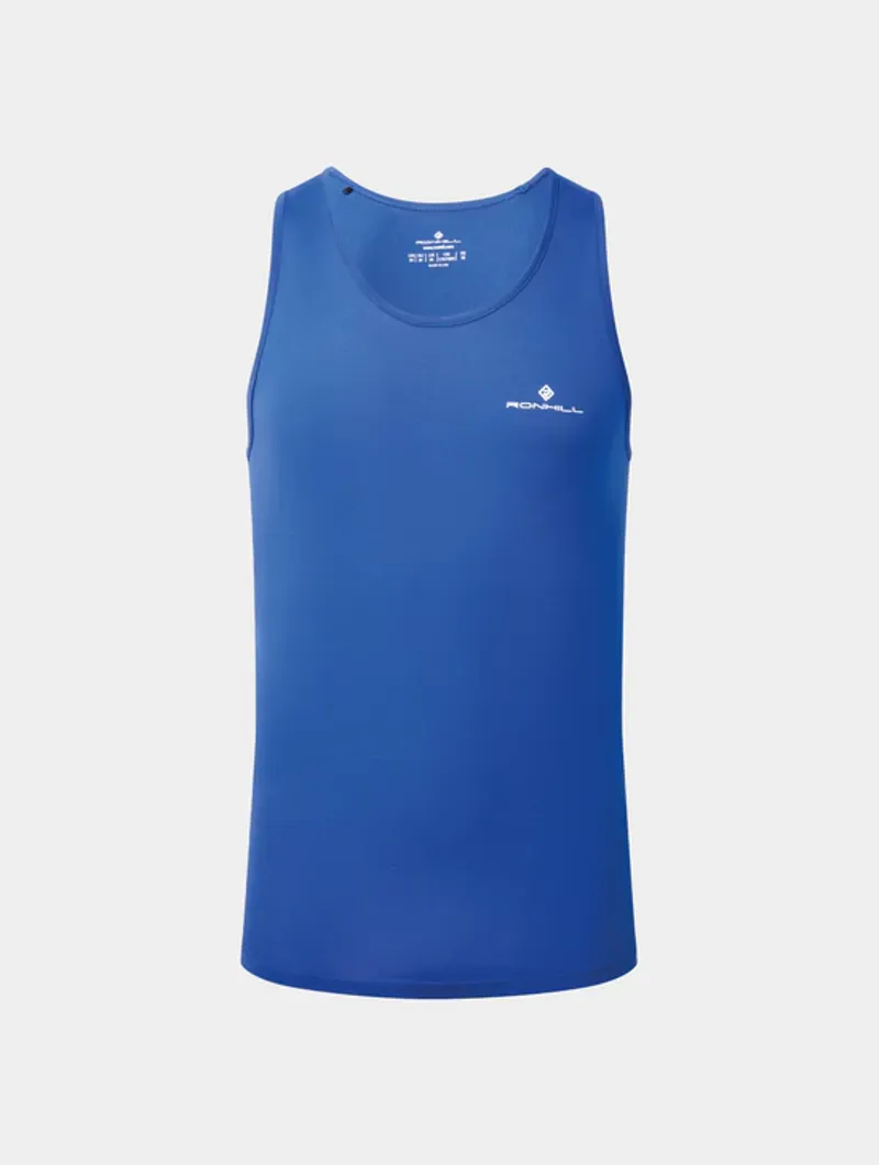 Ronhill Men's Tech Race Running Vest in  DarkCobalt FluoGreen