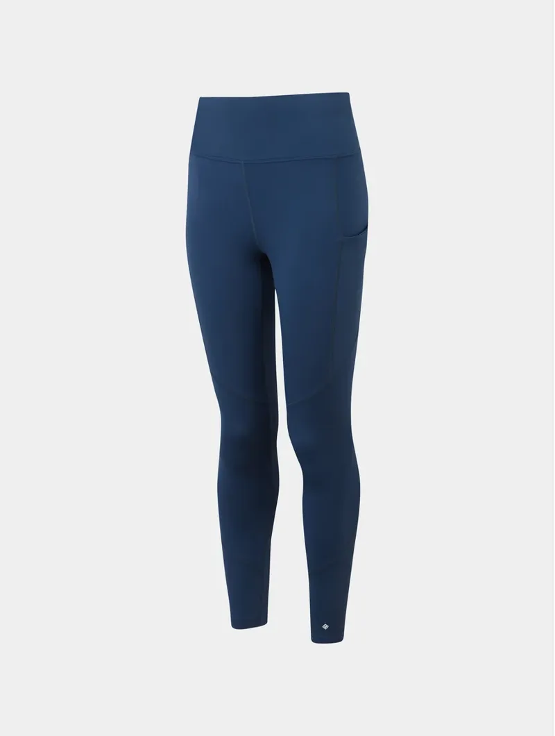 Ronhill Women's Tech  High Wasted Running Tights in Dark Navy-1