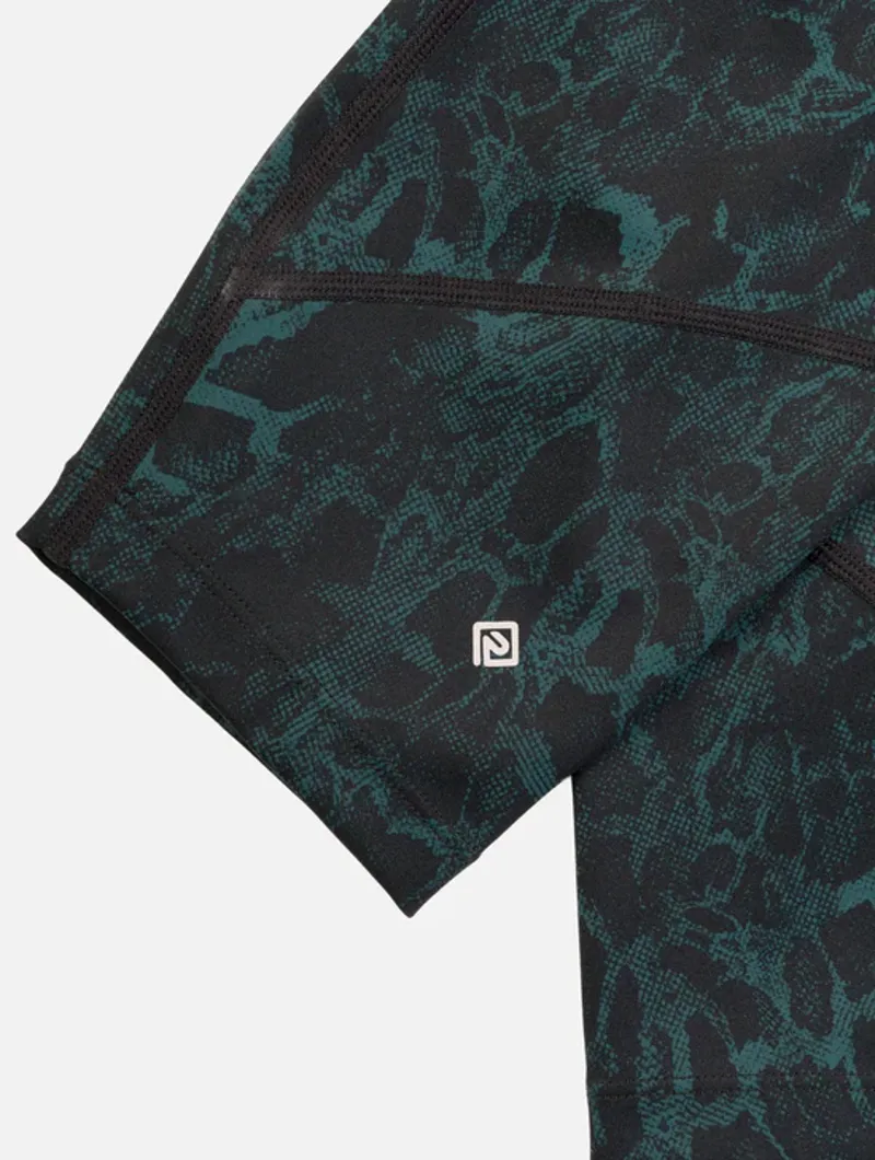 RonHill Women's Tech Crop Tight Running Leggings in Seaweed Medua-11