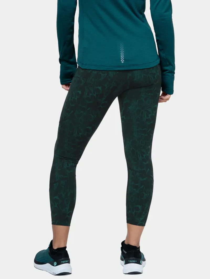 RonHill Women's Tech Crop Tight Running Leggings in Seaweed Medua-3